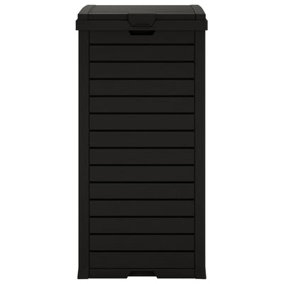 Outdoor Garbage Bin Black 41x41x86 cm Polypropylene