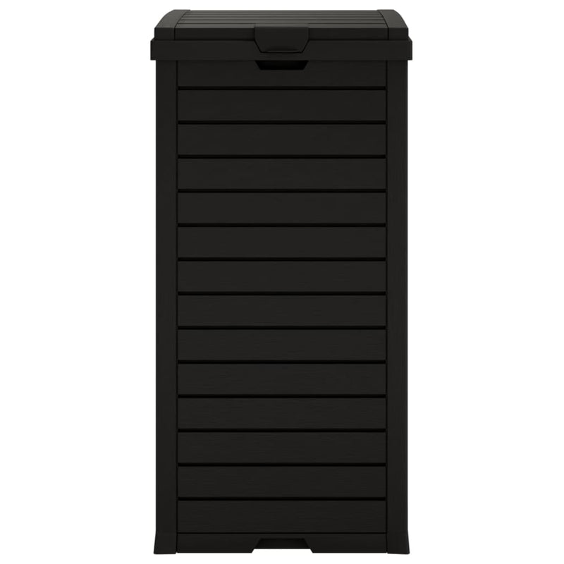 Outdoor Garbage Bin Black 41x41x86 cm Polypropylene