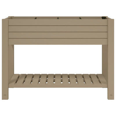 Garden Raised Bed Light Brown 110x45x79 cm Polypropylene