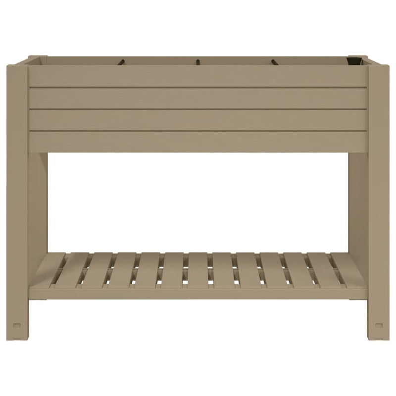 Garden Raised Bed Light Brown 110x45x79 cm Polypropylene