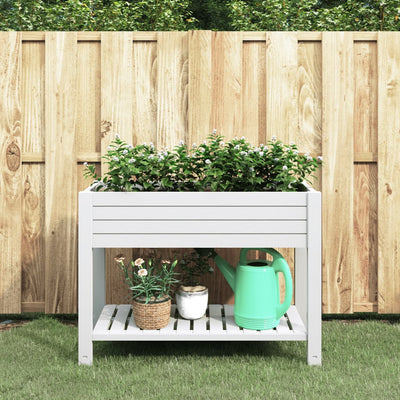 Garden Raised Bed White 110x45x79 cm Polypropylene