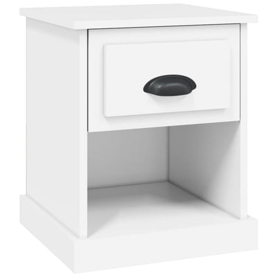 Bedside Cabinet White 39x39x47.5 cm Engineered Wood