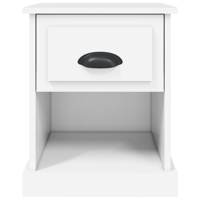 Bedside Cabinet White 39x39x47.5 cm Engineered Wood