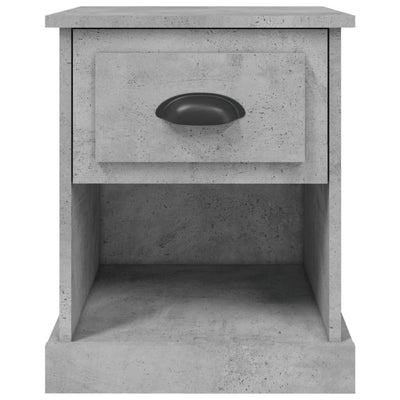 Bedside Cabinets 2 pcs Concrete Grey 39x39x47.5 cm Engineered Wood