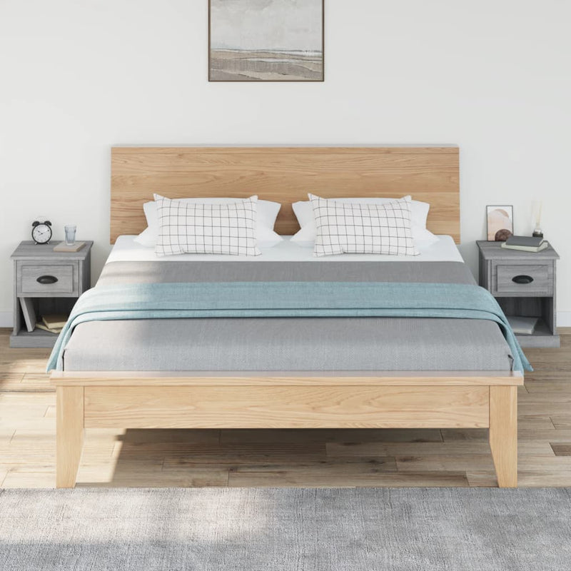 Bedside Cabinets 2 pcs Grey Sonoma 39x39x47.5 cm Engineered Wood