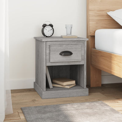 Bedside Cabinets 2 pcs Grey Sonoma 39x39x47.5 cm Engineered Wood