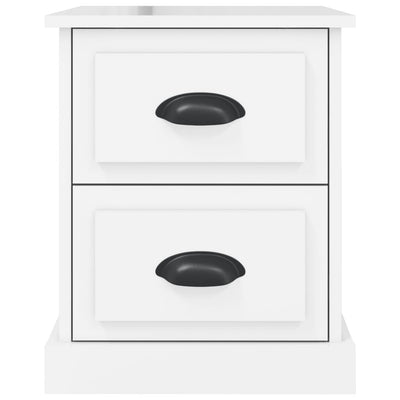 Bedside Cabinet High Gloss White 39x39x47.5 cm Engineered Wood