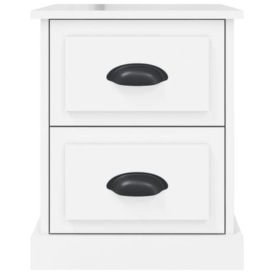 Bedside Cabinets 2 pcs High Gloss White 39x39x47.5 cm Engineered Wood