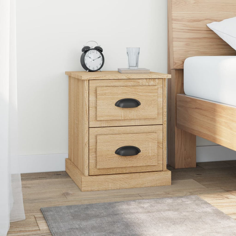 Bedside Cabinets 2 pcs Sonoma Oak 39x39x47.5 cm Engineered Wood