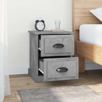 Bedside Cabinets 2 pcs Concrete Grey 39x39x47.5 cm Engineered Wood