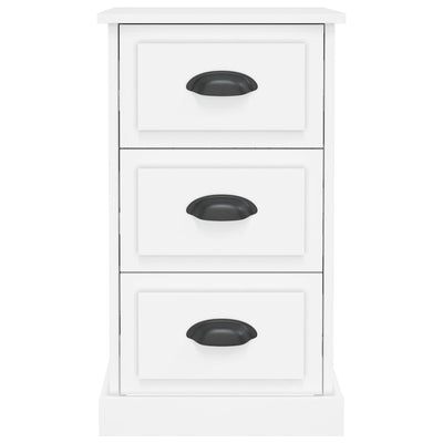 Bedside Cabinet White 39x39x67 cm Engineered Wood