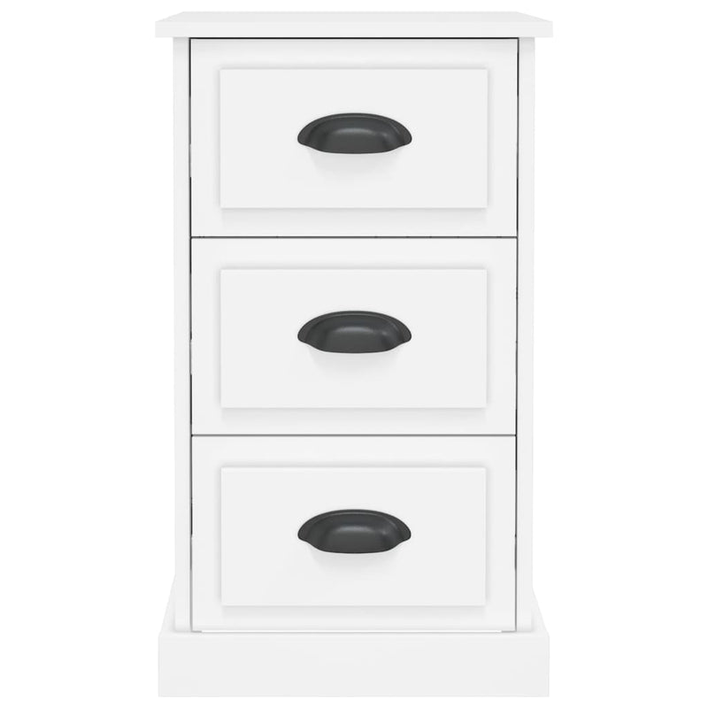 Bedside Cabinet White 39x39x67 cm Engineered Wood