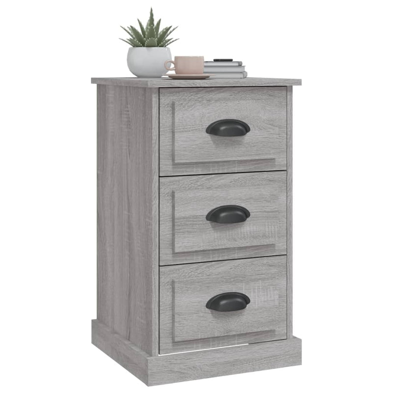 Bedside Cabinet Grey Sonoma 39x39x67 cm Engineered Wood