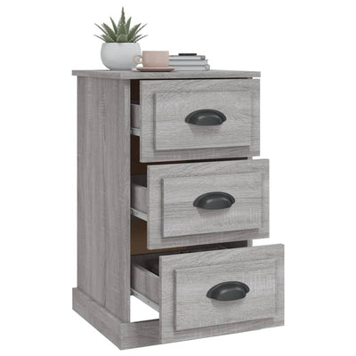 Bedside Cabinet Grey Sonoma 39x39x67 cm Engineered Wood