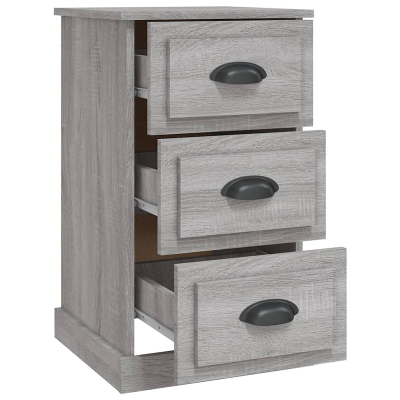 Bedside Cabinet Grey Sonoma 39x39x67 cm Engineered Wood