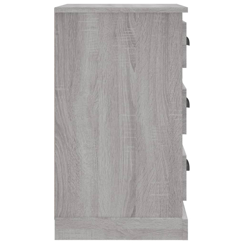 Bedside Cabinet Grey Sonoma 39x39x67 cm Engineered Wood