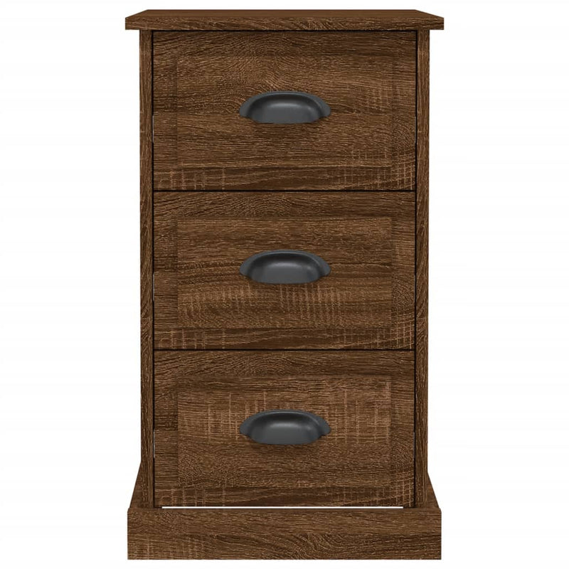 Bedside Cabinet Brown Oak 39x39x67 cm Engineered Wood