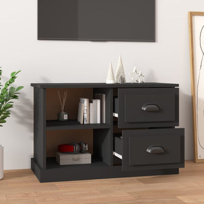 TV Cabinet Black 73x35.5x47.5 cm Engineered Wood