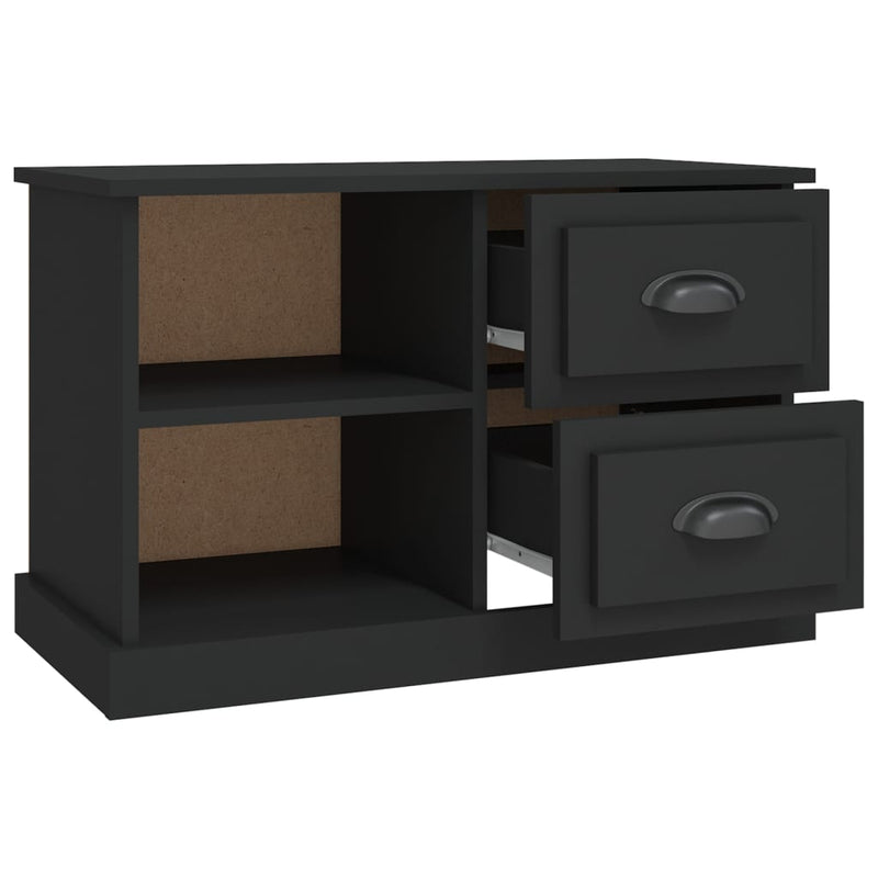 TV Cabinet Black 73x35.5x47.5 cm Engineered Wood