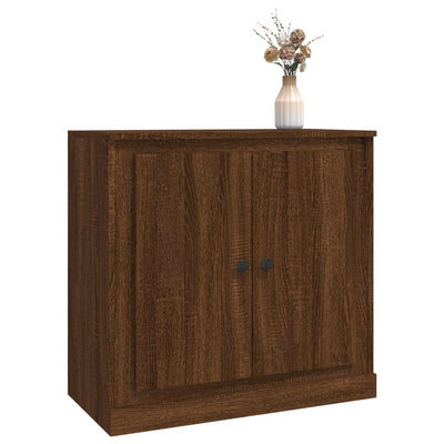 Sideboard Brown Oak 70x35.5x67.5 cm Engineered Wood