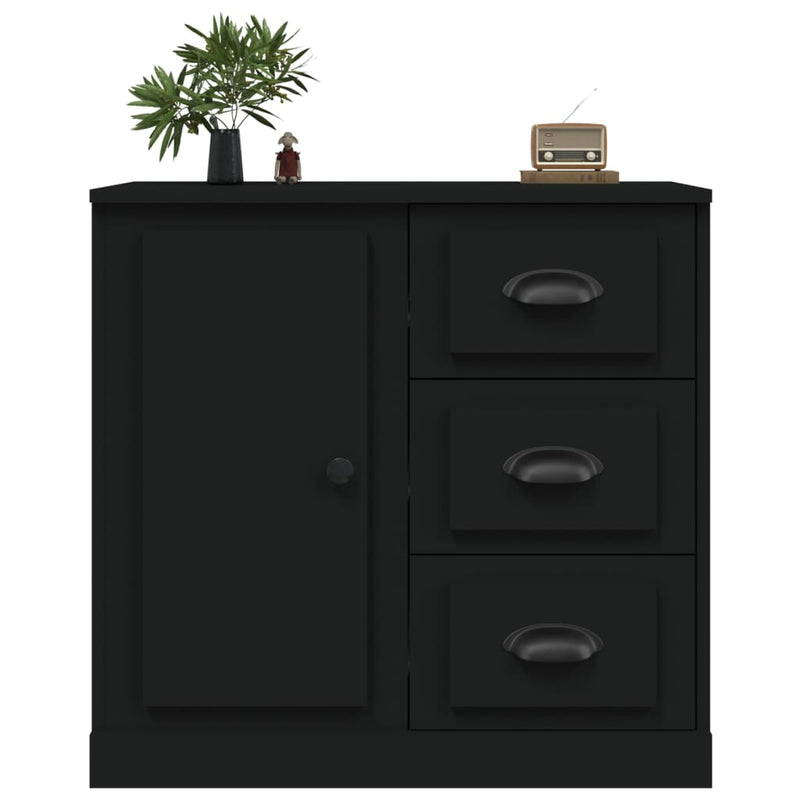 Sideboard Black 70x35.5x67.5 cm Engineered Wood