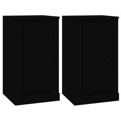 Sideboards 2 pcs Black 37.5x35.5x67.5 cm Engineered Wood