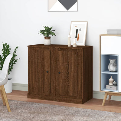 Sideboards 2 pcs Brown Oak 37.5x35.5x67.5 cm Engineered Wood