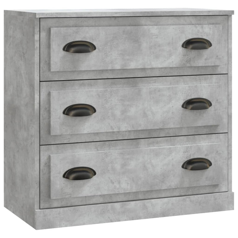 Sideboard Concrete Grey 70x35.5x67.5 cm Engineered Wood