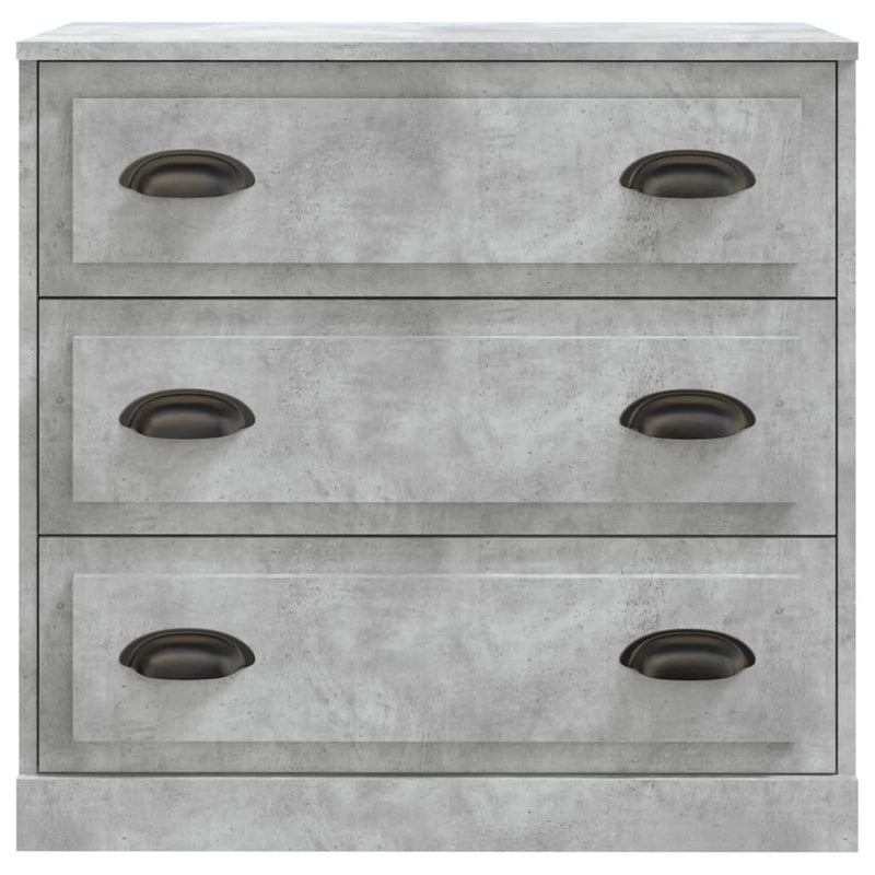 Sideboard Concrete Grey 70x35.5x67.5 cm Engineered Wood