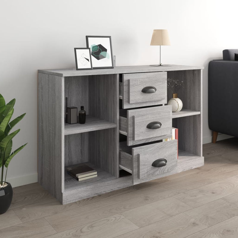 Sideboard Grey Sonoma 104.5x35.5x67.5 cm Engineered Wood