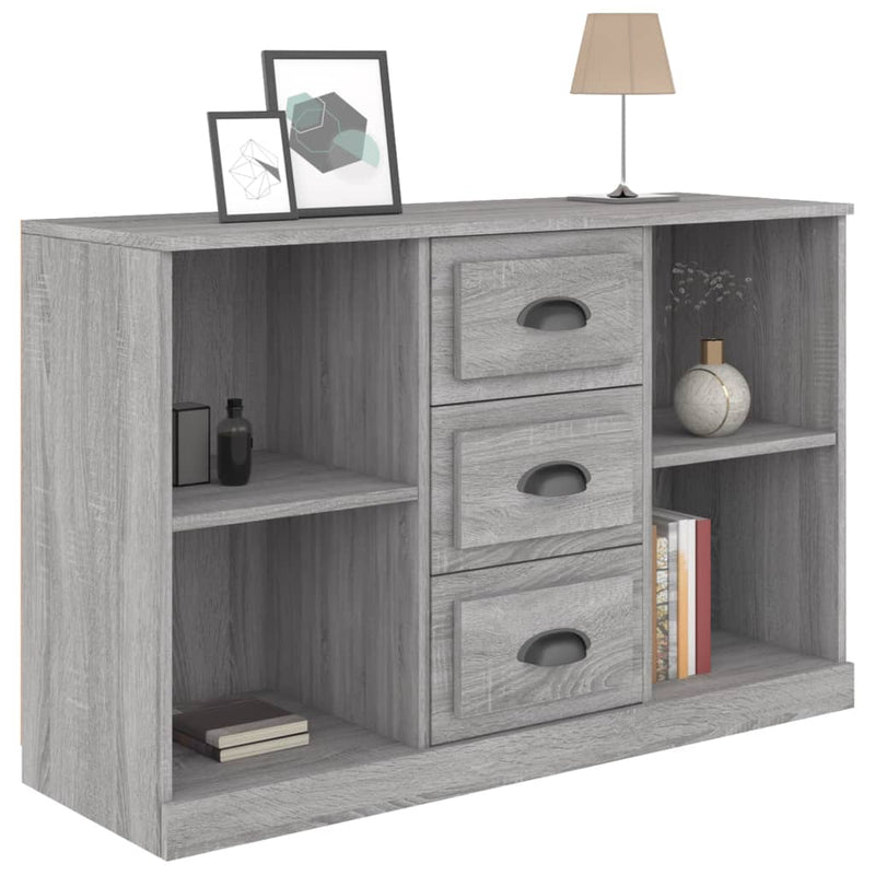 Sideboard Grey Sonoma 104.5x35.5x67.5 cm Engineered Wood