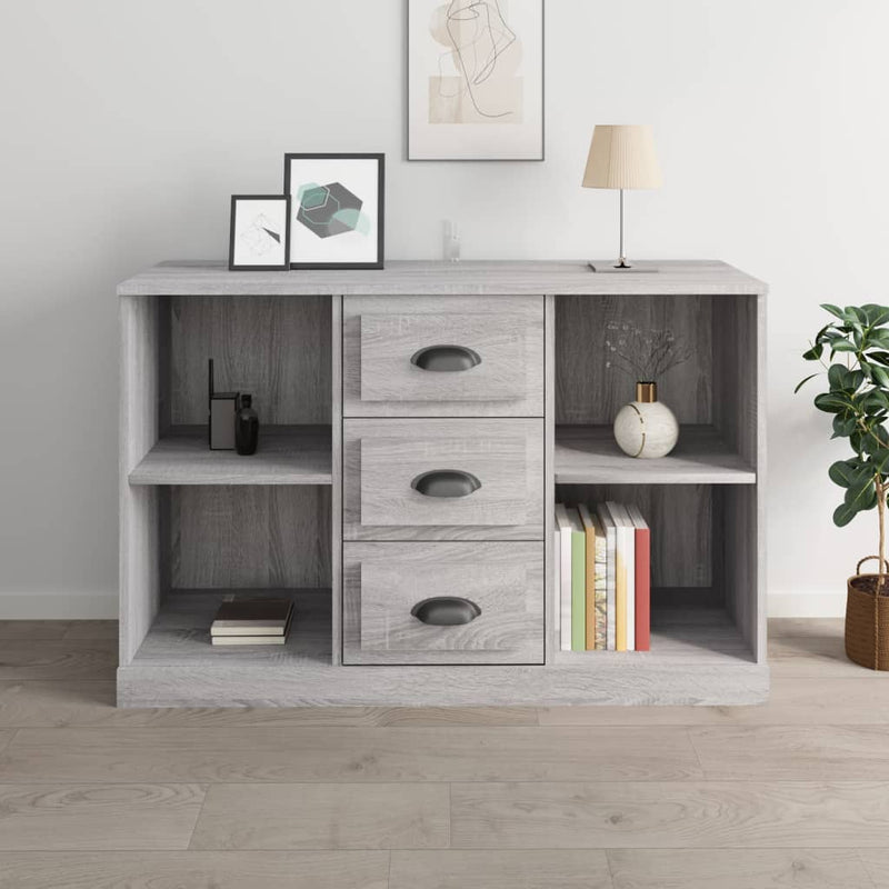 Sideboard Grey Sonoma 104.5x35.5x67.5 cm Engineered Wood