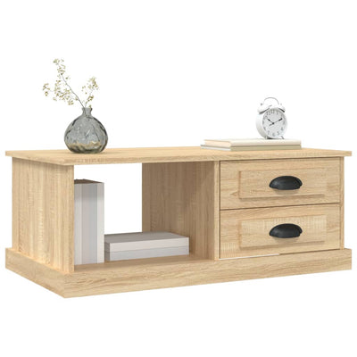 Coffee Table Sonoma Oak 90x50x35 cm Engineered Wood