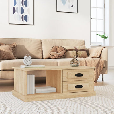 Coffee Table Sonoma Oak 90x50x35 cm Engineered Wood