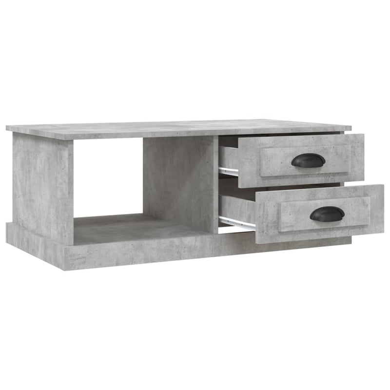 Coffee Table Concrete Grey 90x50x35 cm Engineered Wood