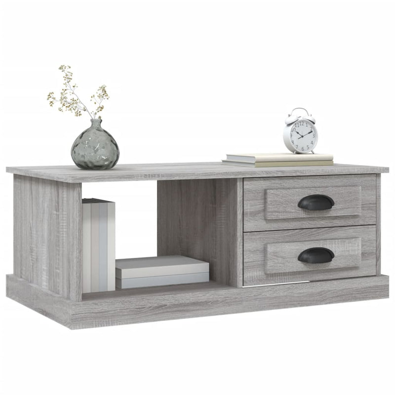 Coffee Table Grey Sonoma 90x50x35 cm Engineered Wood