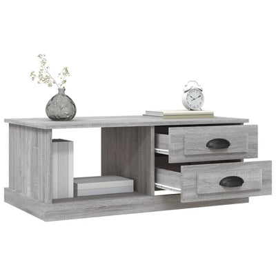 Coffee Table Grey Sonoma 90x50x35 cm Engineered Wood