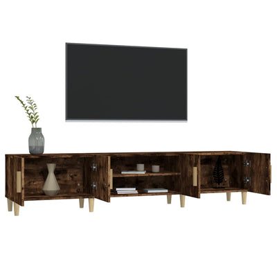 TV Cabinet Smoked Oak 180x31.5x40 cm Engineered Wood