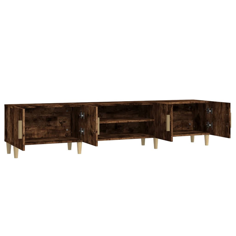 TV Cabinet Smoked Oak 180x31.5x40 cm Engineered Wood