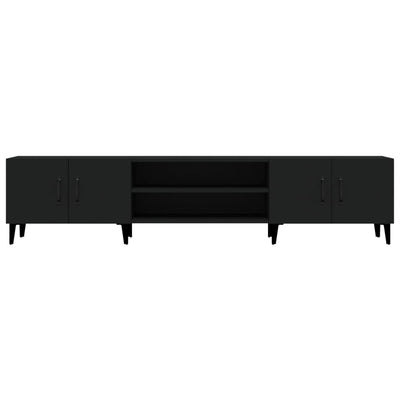 TV Cabinet Black 180x31.5x40 cm Engineered Wood