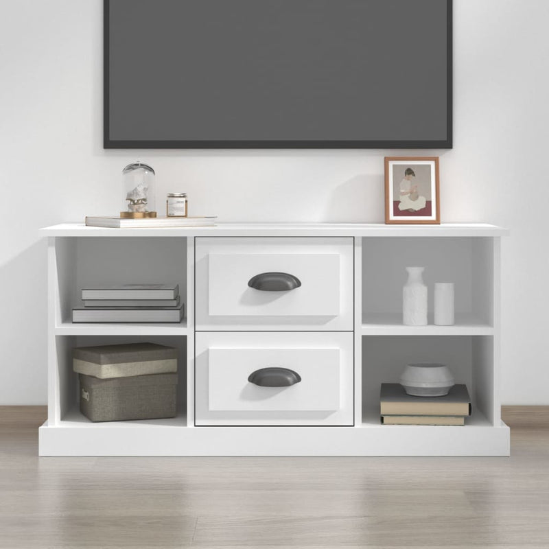 TV Cabinet White 99.5x35.5x48 cm Engineered Wood