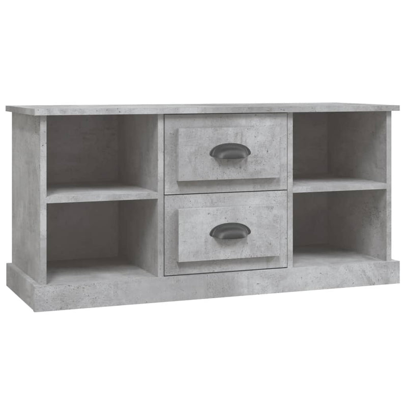 TV Cabinet Concrete Grey 99.5x35.5x48 cm Engineered Wood