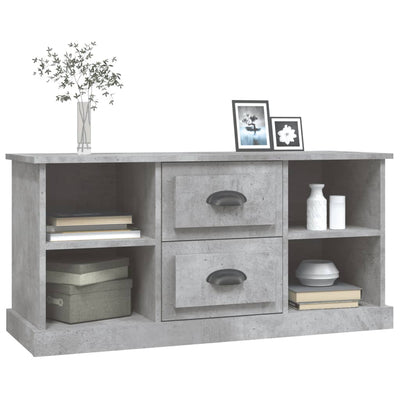 TV Cabinet Concrete Grey 99.5x35.5x48 cm Engineered Wood