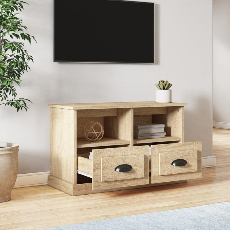 TV Cabinet Sonoma Oak 80x35x50 cm Engineered Wood