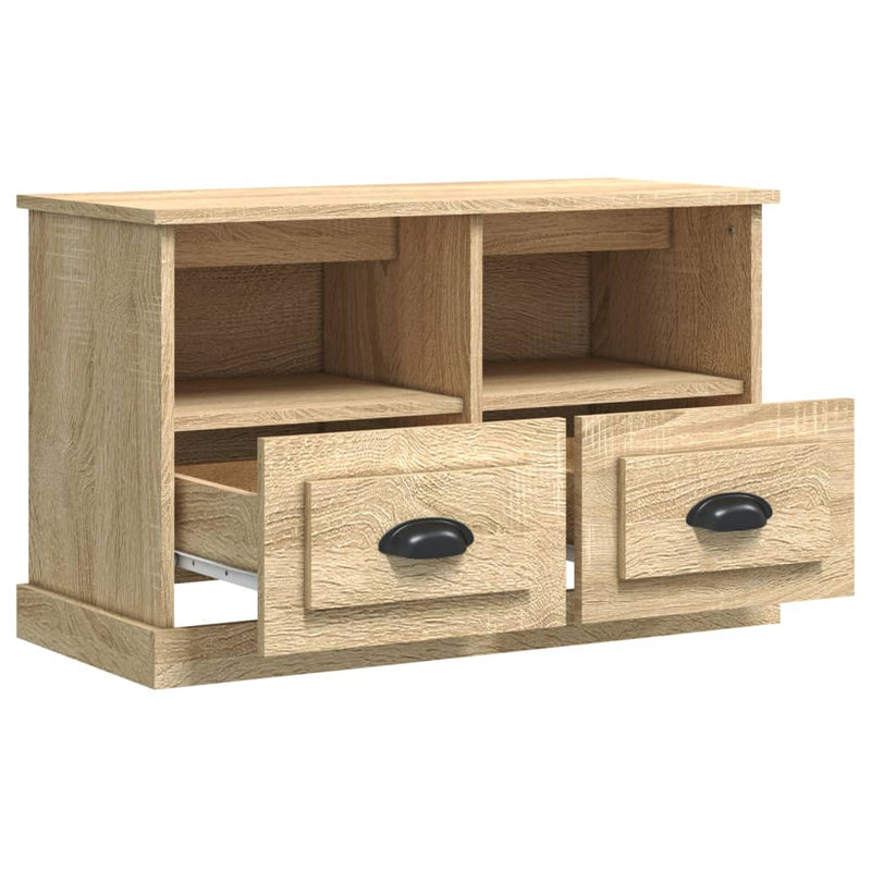 TV Cabinet Sonoma Oak 80x35x50 cm Engineered Wood