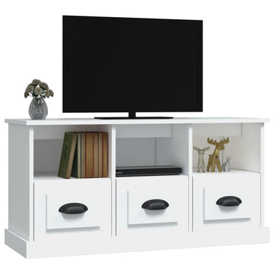 TV Cabinet White 100x35x50 cm Engineered Wood