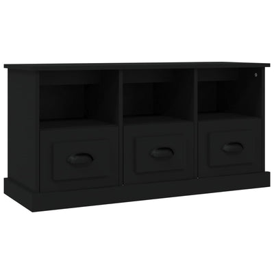 TV Cabinet Black 100x35x50 cm Engineered Wood