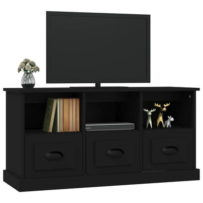 TV Cabinet Black 100x35x50 cm Engineered Wood