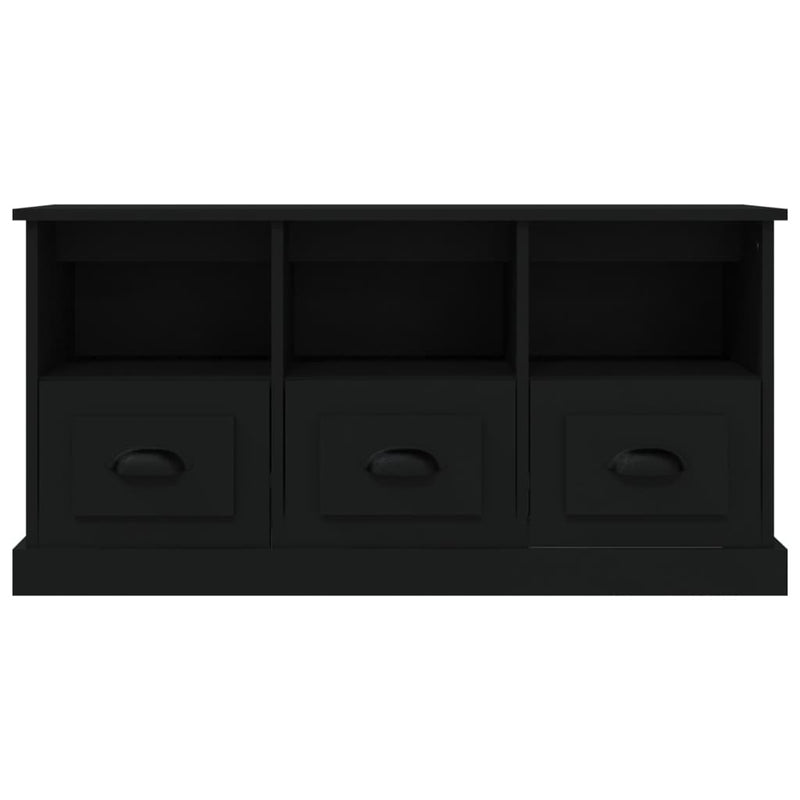 TV Cabinet Black 100x35x50 cm Engineered Wood