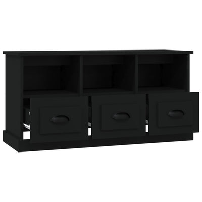 TV Cabinet Black 100x35x50 cm Engineered Wood